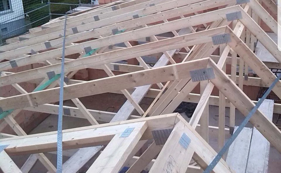 Bauverlauf 16022021 02 Holzbau Entstehung Gebaelk Dachbau Bossert