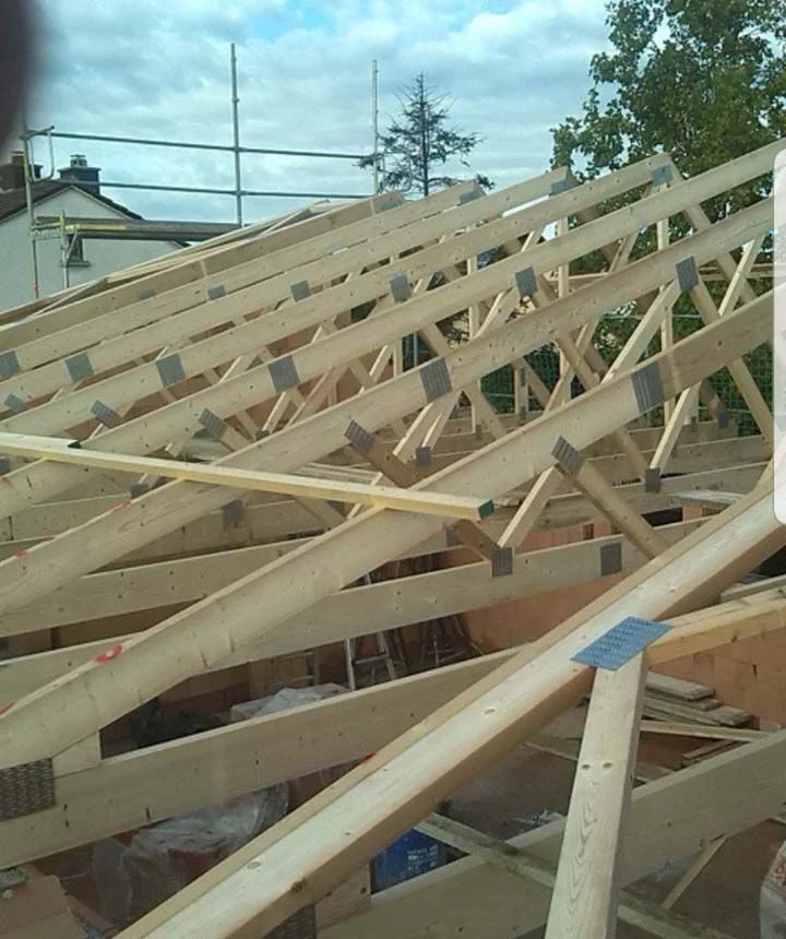 Bauverlauf 16022021 03 Holzbau Entstehung Gebaelk Dachbau Bossert