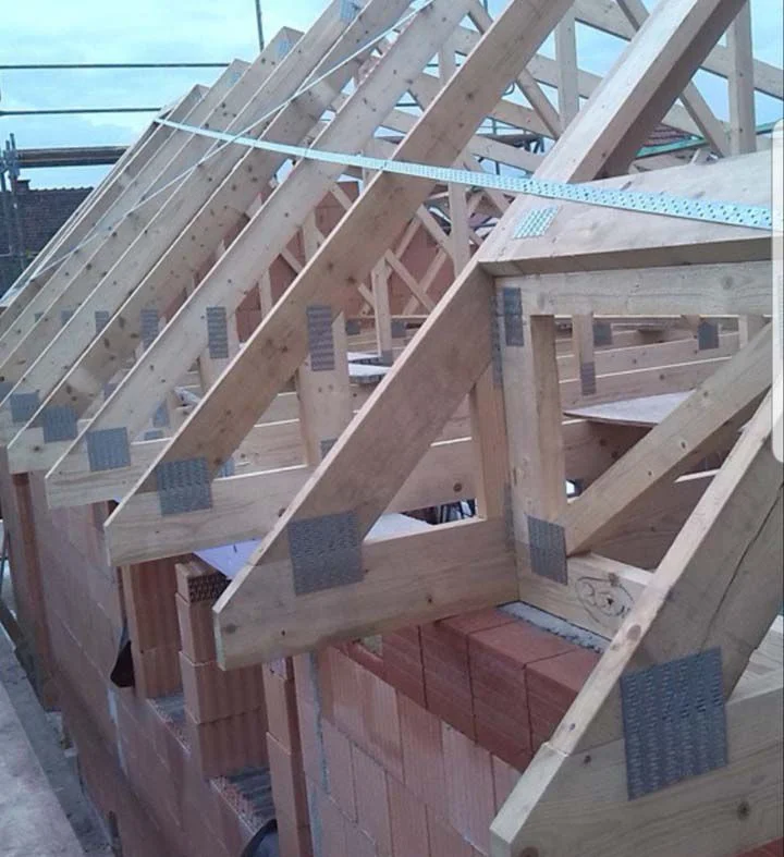 Bauverlauf 16022021 04 Holzbau Entstehung Gebaelk Dachbau Bossert