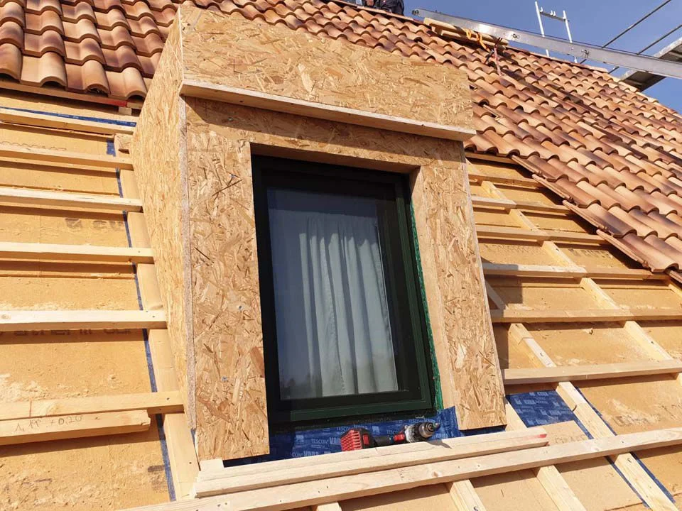 Bauverlauf 20042021 14 Dachbau Entstehung Gebaelk 03 Dachbau Bossert