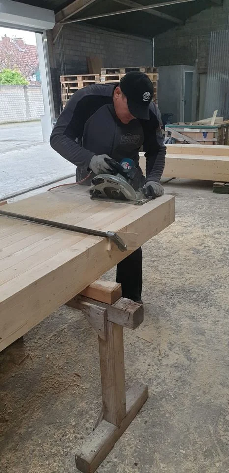 Entstehung Carport 03 Holzbau Entstehung Carport Dachbau Bossert