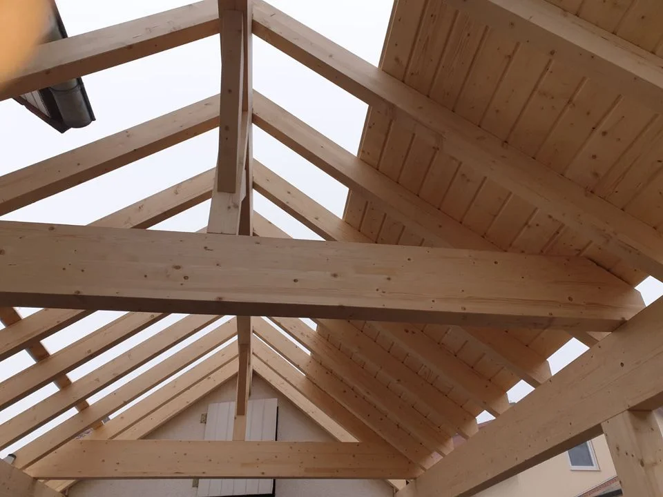 Entstehung Carport 08 Holzbau Entstehung Carport Dachbau Bossert