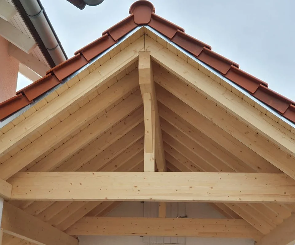 Entstehung Carport 13 Holzbau Entstehung Carport Dachbau Bossert