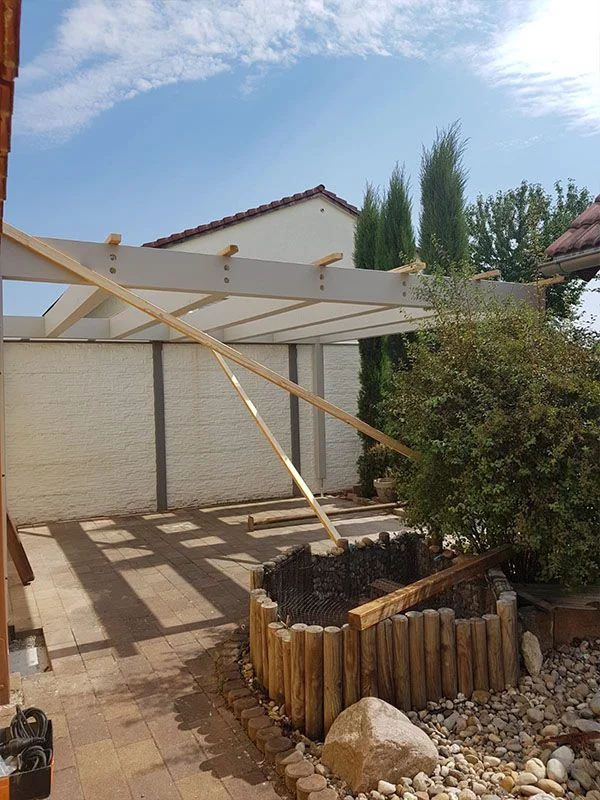 Holzbau Pergola 2 Holzbau Entstehung Pergola Dachbau Bossert