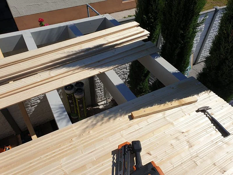 Holzbau Pergola 3 Holzbau Entstehung Pergola Dachbau Bossert