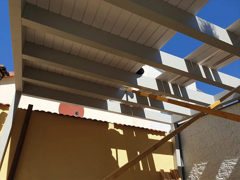 Holzbau Pergola 4 Holzbau Entstehung Pergola Dachbau Bossert