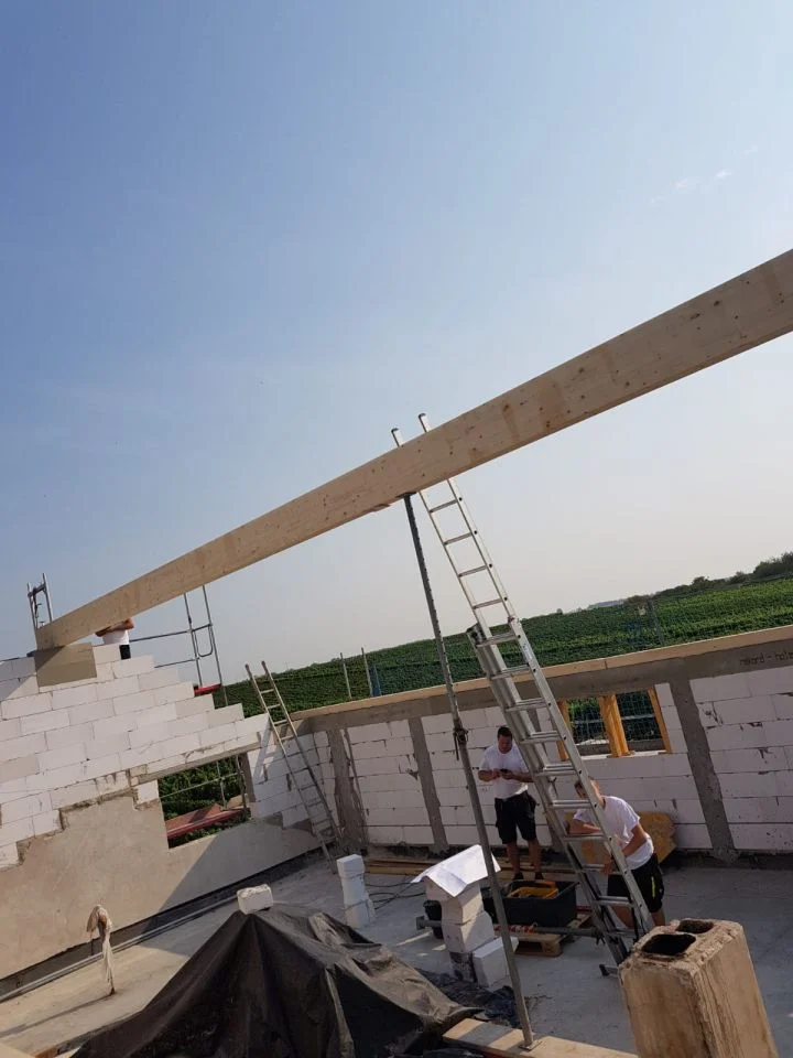 Ref Bauverlauf Dachstuhl 02 Big Dachbau Entstehung Gebaelk 01 Dachbau Bossert