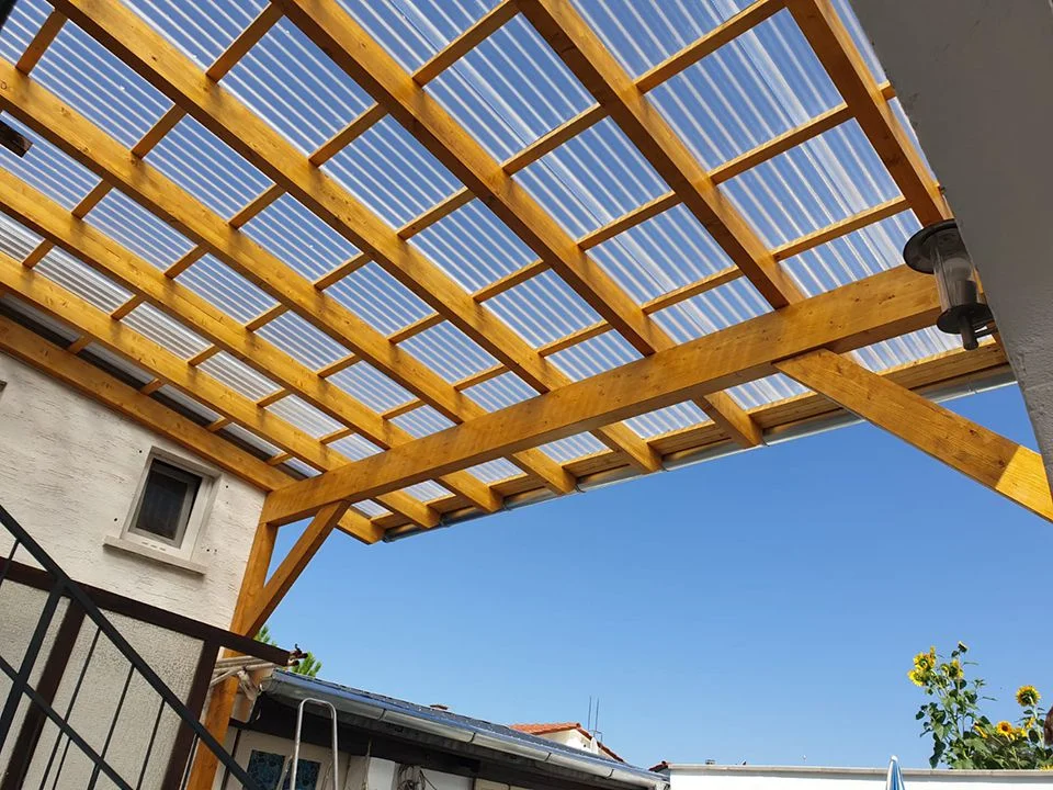 Ref Carport 110820 02 Holzbau Entstehung Carport Dachbau Bossert