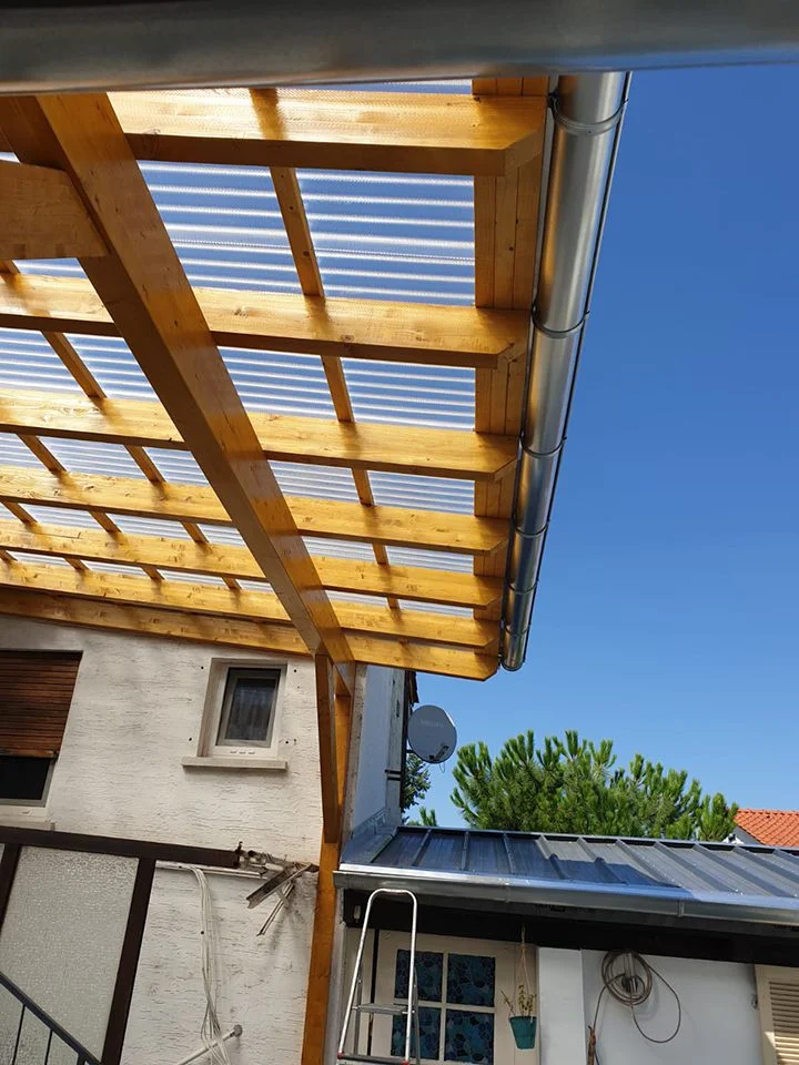 Ref Carport 110820 05 Holzbau Entstehung Carport Dachbau Bossert