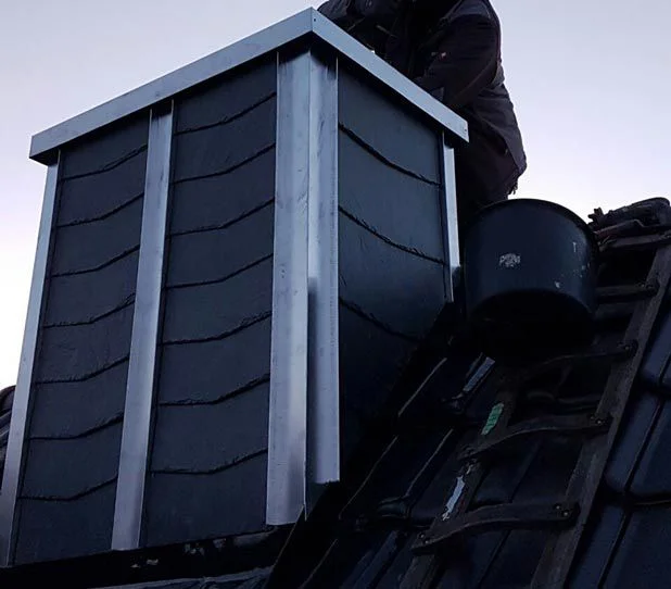 Referenzen Kamin 04 Gross Spenglerei Kaminverkleidung Dachbau Bossert